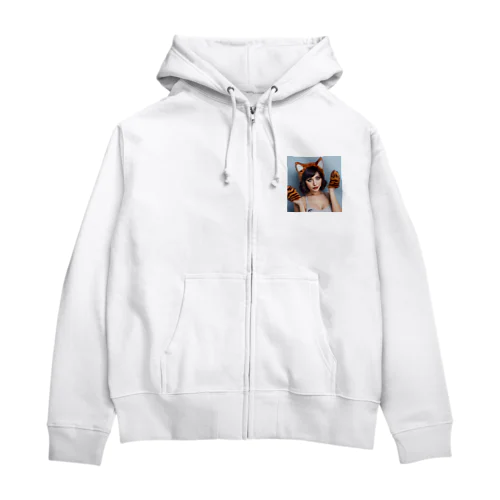 猫コスレディ Zip Hoodie