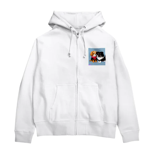 (*≧з≦)イヌのグッズ Zip Hoodie