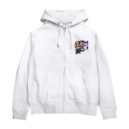 ロキロキ団三輪車アバ雷炎ちゃん Zip Hoodie