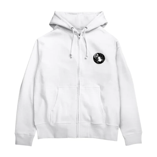 8ボール 蜘蛛 Zip Hoodie