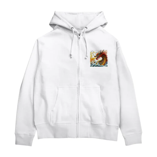 炎🔥を吐くドラゴン🐉 Zip Hoodie