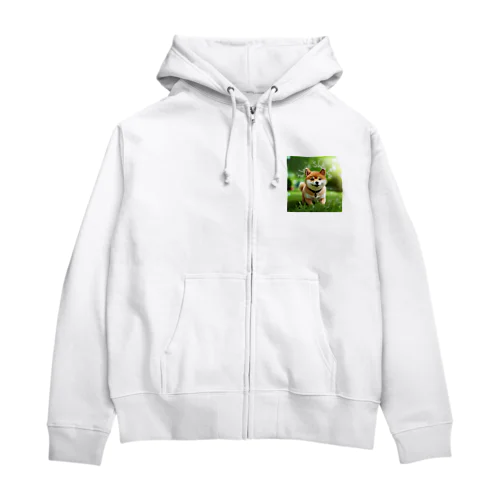 【柴犬】フォトリアル Zip Hoodie