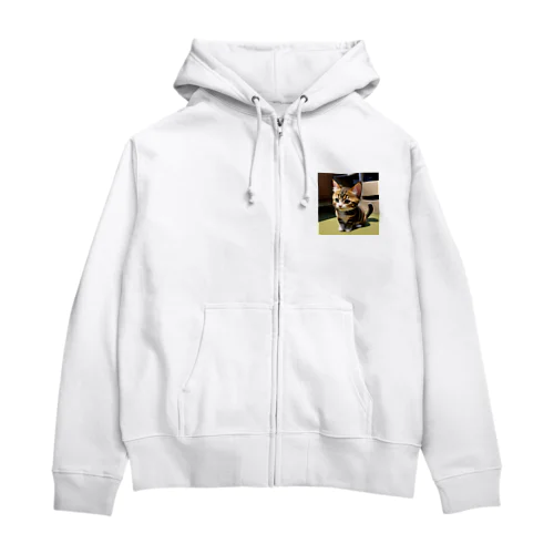 子猫 Zip Hoodie