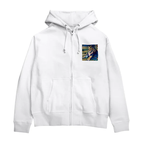 ライオン Zip Hoodie