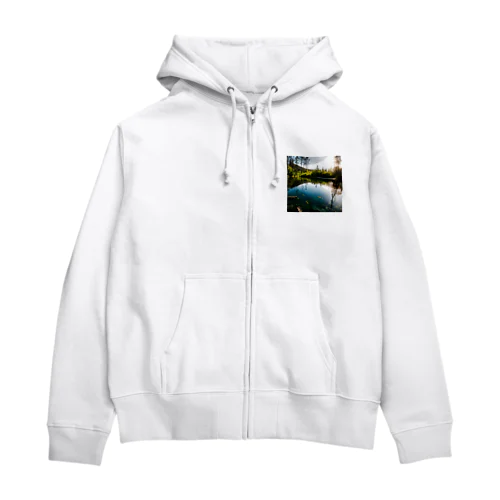 ここで釣りをさせて下さい! Zip Hoodie