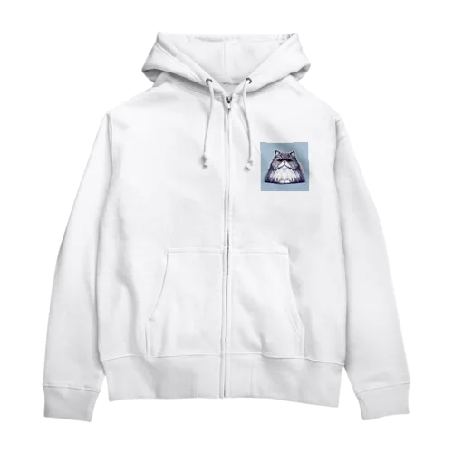 ピクセルペルシャ猫ちゃん Zip Hoodie