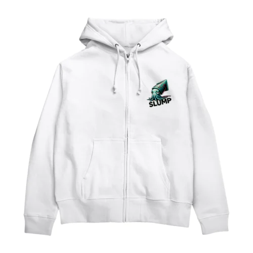 スランプのイカ Zip Hoodie