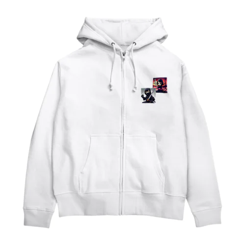 忍者　くのいち Zip Hoodie