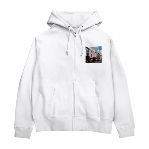 Notting Hillの街並み Zip Hoodie