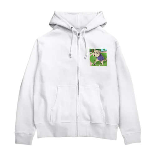 プロゴルファー犬 Zip Hoodie