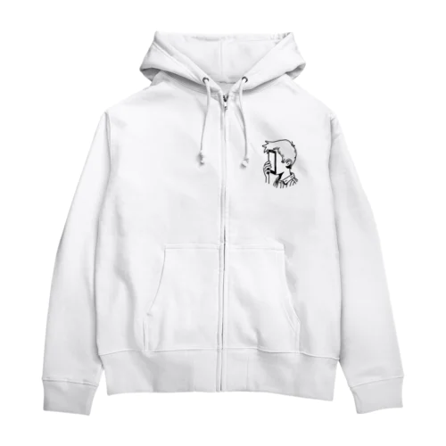 スマホしかみれない Zip Hoodie