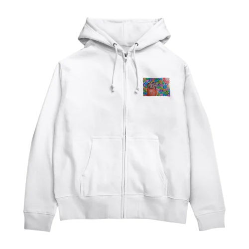 やぎえる♀グッズ Zip Hoodie