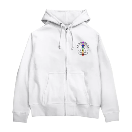 太陽のガヤトリマントラ Zip Hoodie