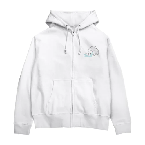 よだれふいておきますね Zip Hoodie