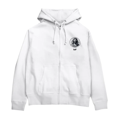 天を仰ぐ神 Zip Hoodie