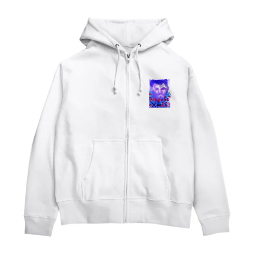 maguro Merry Christmas Zip Hoodie