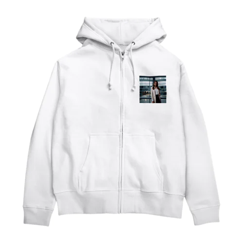 都会の風を感じて Zip Hoodie