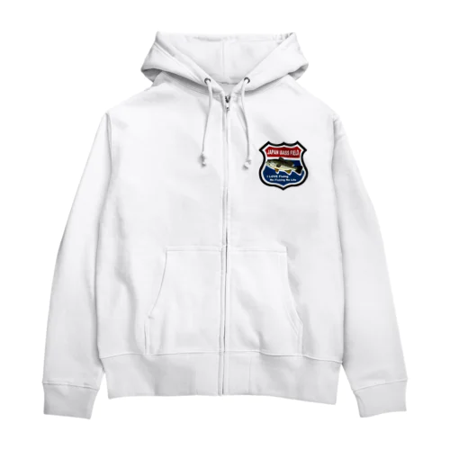 Japan Bass Field バス釣り大好き ロードサイン風 Zip Hoodie