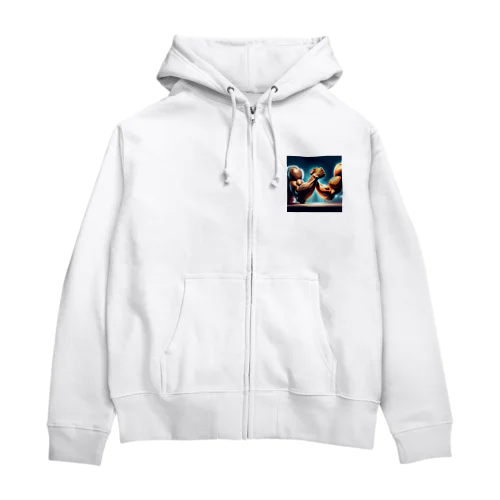 アームレスリング Zip Hoodie