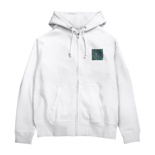 おばあちゃんの柄シャツ Zip Hoodie