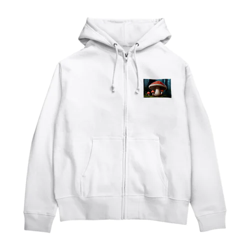 メルヘンで毒がありそうなキノコ Zip Hoodie