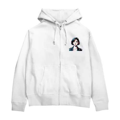 アジア美人 Zip Hoodie