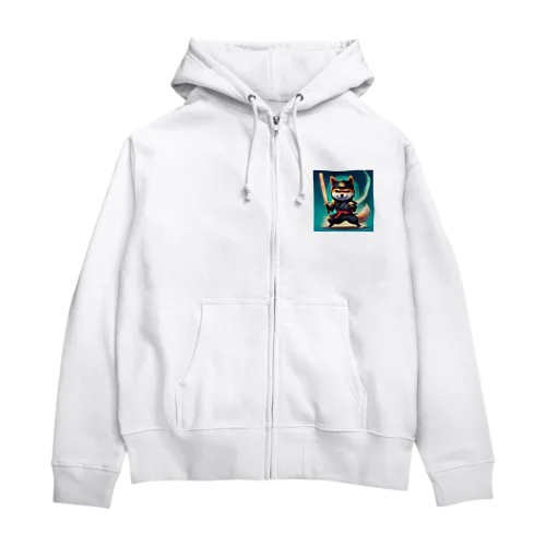 忍者柴犬 Zip Hoodie