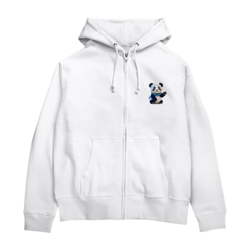 防寒パンダ Zip Hoodie