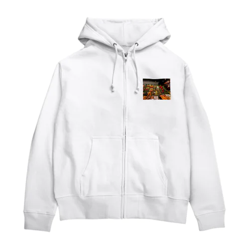 スペインの市場 Zip Hoodie