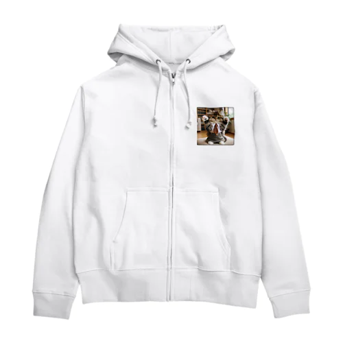 可愛い猫ちゃん06 Zip Hoodie