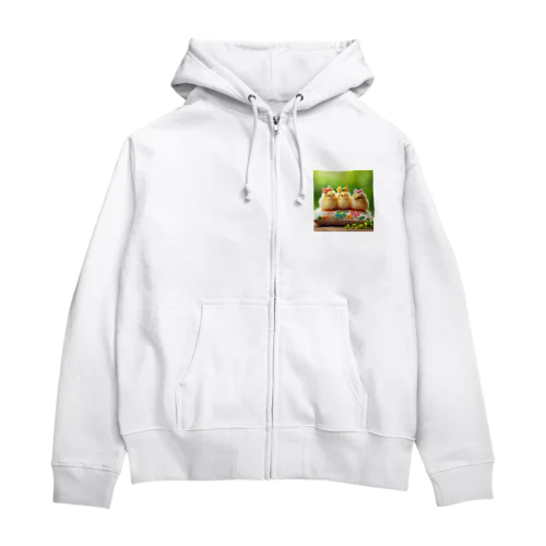 ひよこ3兄弟 Zip Hoodie