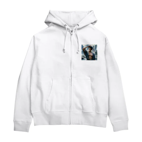 LGPTQを支持する筋肉マン Zip Hoodie