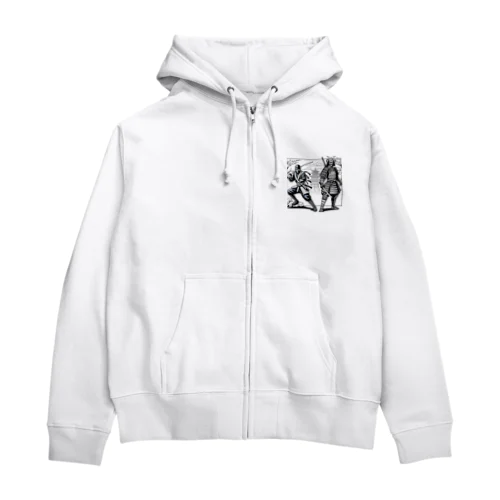 ninja & samurai Zip Hoodie