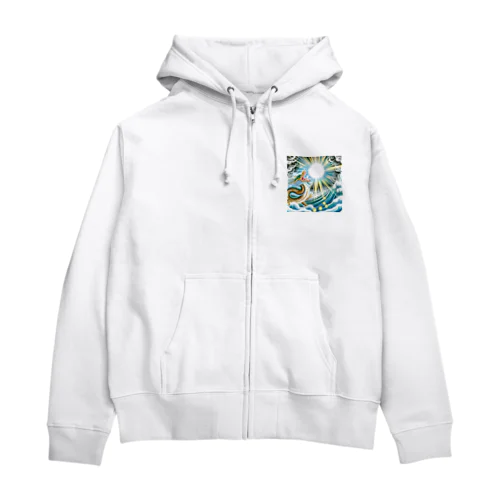 運命を呼ぶ龍の咆哮 Zip Hoodie