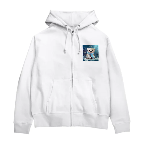 しろくまちゃん Zip Hoodie