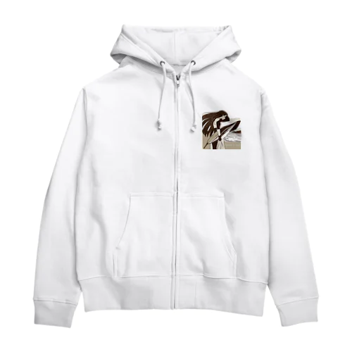 I want to surf Zip Hoodie