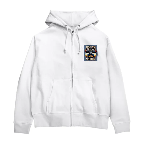 バーベルカールゴリラ Zip Hoodie