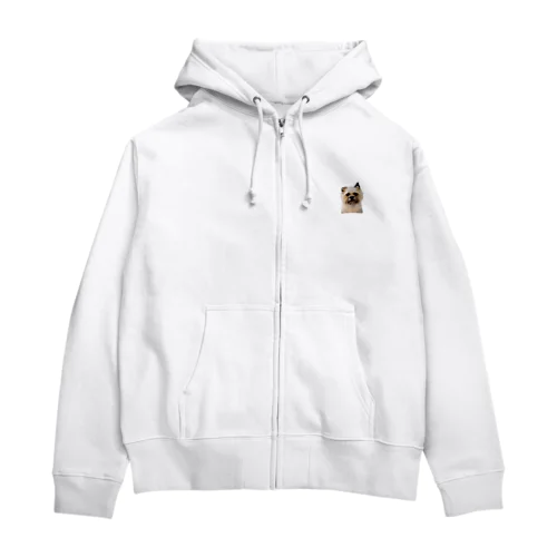 ケアンパグのまめさん Zip Hoodie