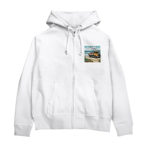 ハワイ　ピックアップトラック Zip Hoodie