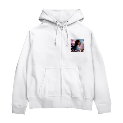 サクラ Zip Hoodie