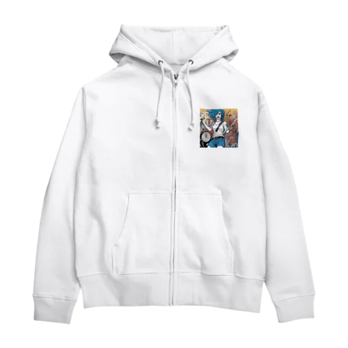 ロックシンガー Zip Hoodie