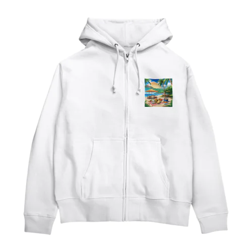 沖縄　ビーチパーティ Zip Hoodie