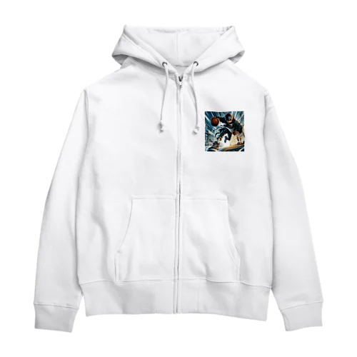 颯太　バスケットボール部 Zip Hoodie