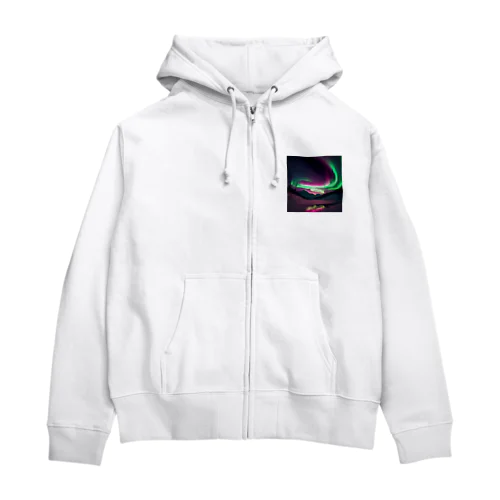 オーロラ Zip Hoodie