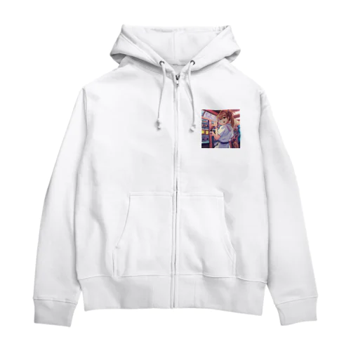 電気系ポーニーテールJK　 Zip Hoodie