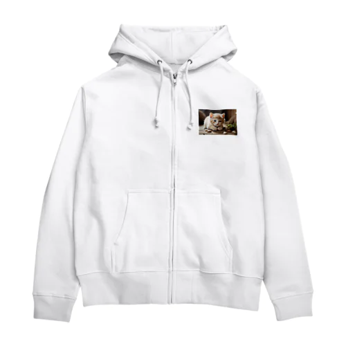 癒しの猫ちゃん Zip Hoodie