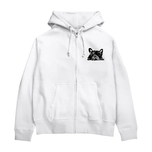 おねむぼすくん Zip Hoodie