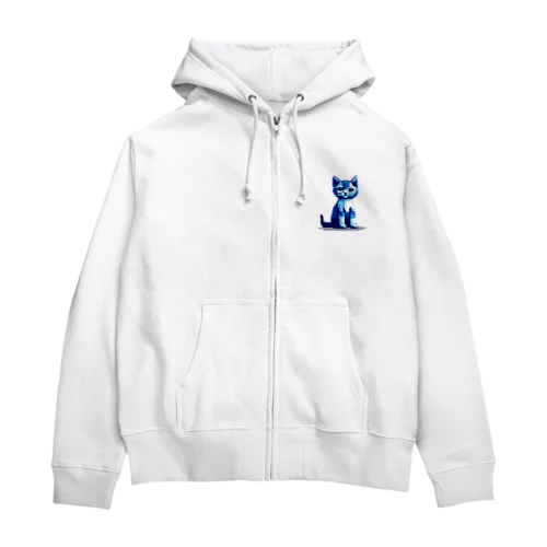 多分ついて行かないほうが良いタイプの猫 Zip Hoodie