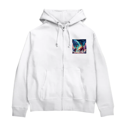 恐竜の星 Zip Hoodie