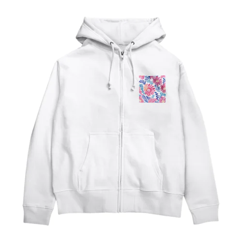 花柄.b Zip Hoodie